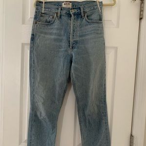 AGOLDE RILEY HIGH RISE STRAIGHT CROP